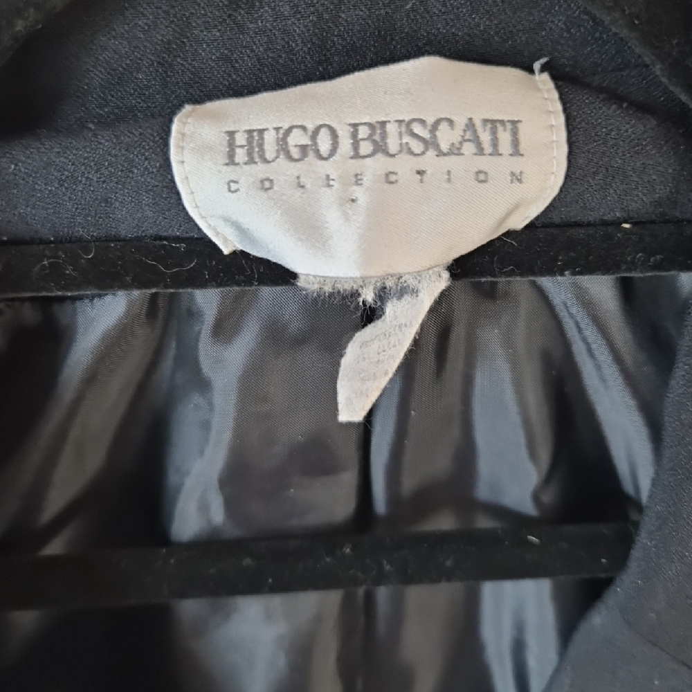 Hugo Buscati | Vintage Classic Black Blazer Sz 12 - Picture 2 of 5